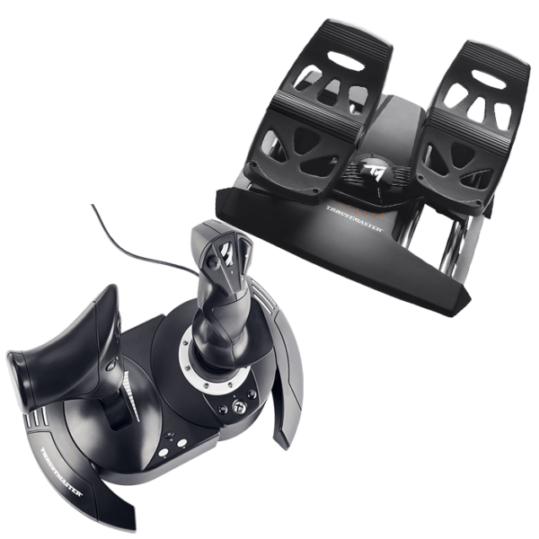 Thrustmaster T.Flight Full Kit X: Complete Kit for Flight Simulation, Joystick and Detachable Throttle, Rudder Pedals with Slide Rails, Compatible with Xbox Series X|S, Xbox One and PC | TM-JSTK-TFLGHT-FULLKIT-XB
