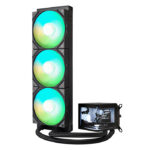 TRYX Panorama ARGB 360 L-shaped AMOLED Screen Liquid Cooler, Black | L-P360A-AS3M-G0K