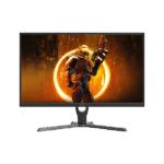 AOC 24G11E Gaming Monitor, 24" FHD IPS Display, 180Hz Refresh Rate, 0.5ms (MPRT) Response Time, 16.7m Display Colors, AdaptiveSync Technology, 3-Sided Frameless, Black | 24G11E