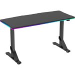 Navo Apex Coredesk Gaming Desk, Dynamic RGB Lights, Heavy Duty, Black Premium Home Office Desk and Gamer Workstation, 133 x 60 CM, Black | APXDSK-CR-BLK