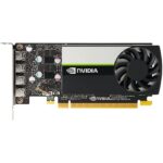 PNY NVIDIA Quadro T1000 Graphics Card, 8GB GDDR6 128-bit Memory, 896 CUDA Cores, 2.50 TFLOPS Peak FP32 Performance, 160 GB/s Mmeory Speed, PCI Express 3.0 x16, 4x mDP, Active Fansink |  VCNT10008GB-SB - Image 3