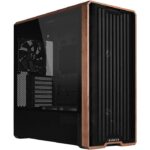 LIAN LI LANCOOL 207 WALNUT WOOD MID TOWER ATX CASE,BLACK | LAN217X