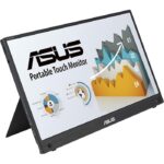 ASUS ZenScreen Touch MB16AHT Portable Monitor, 15.6" FHD IPS Display, 60Hz Refresh Rate, 5ms (GtG) Response Time, 262K Display Colors, Eye Care Technology, Black | 90LM0890-B01170