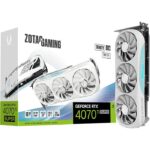 ZOTAC Gaming GeForce RTX 4070 Ti SUPER Trinity White OC Edition Graphics Card, 16GB GDDR6X 256-Bit Memory, 8448 CUDA Cores, 21 Gbps Memory Speed, 2625 MHz Boost Clock, PCI-E 4.0 16x | ZT-D40730Q-10P