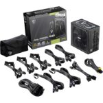 MSI A1000GL 1000W 80+ GOLD PCIE 5.0 , POWER SUPPLY l 306-7ZP9B18-CE0 - Image 2