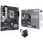 ASUS Prime H610M-A Wi-Fi Micro-ATX LGA 1700 Motherboard, Intel H610 Chipset, 2x DIMM DDR5 Slots, 96GB Max Memory, 2x M 2 Slots, 1x PCIe 4 0 x16 Slot, Wi-Fi 5 BT5 Connectivty 90MB1G00-M0EAY0