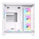 Acegeek Horizon White ATX Computer Case, Up to 360mm Radiator & 7* Fan Support, Dual Side Full Tempered Glass, 0.6mm SPCC Material, USB 3.0, USB 2.0, Type-C, HD Audio | HORIZONEWHITE - Image 4