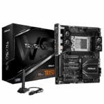 ASRock TRX50 WS Socket sTR5 socket, Supports Quad Channel ECC Registered memory, up to 7600+ (OC) DDR5, 3 PCIe 5.0 x16, ATX Motherboard | 90-MXBN40-A0UAYZ