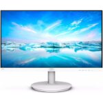 Philips 241V8W/89 LCD Monitor, 24 " FHD 75 Hz Anti-Glare IPS Display, 4ms (GtG) Response Time, 16.7 M Colors, Adaptive-Sync, Mega Infinity DCR Contrast, HDMI / VGA, White | 241V8W