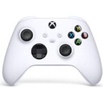 Microsoft Xbox Series Wireless Controller, Textured Triggers & Bumpers, Button Mapping, Bluetooth Technology, Hybrid D-Pad, 3.5mm Headset Jack, Up to 40 Hours Battery Life, Robot White | XB-CWHITE