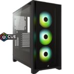 Corsair iCUE Certified – 7000X Gaming PC – AMD Ryzen 5 7600X, Nvidia RTX 3060Ti, 32GB(2*16) RAM 5200MHz DDR5, 1TB SSD M.2 ,1TB HDD, 850W GOLD PSU, Liquid Cooler