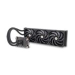 Thermaltake AW360 AIO Liquid CPU Cooler, 360mm Radiator, 3x TOUGHFAN 12 Pro Fan, 2000 RPM Fan Speed, 70.8 CFM Fan Airflow, Copper Water Block, Rubber Tube, Black | CL-W450-PL12BL-A