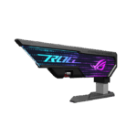 Asus XH01 ROG Herculx Graphics Card Holder, Toolless Mount, Convenient Integrated Level, Zinc Alloy Structure, Height Adjustable From 72 to 128mm, Aura Sync, For RTX 40 Series, Black | 90DA0020-B09000