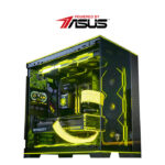 Lian Li Lamborghini Edition PC Powered by ASUS (AMD 7 9800X 3D, ROG ASTRAL 5080 16GB OC, 2TB M.2 NVMe SSD 12400MB/s, 64GB(2*32) DDR5 RAM)