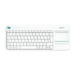 Logitech K400 Plus Wireless Touch Keyboard , USB, White | 920-007153