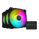 Asus TUF Gaming TF120 ARGB Fan - Triple Fan Kit with ARGB Controller, Black | 90DA0030-B09030 - Image 2