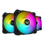 Asus TUF Gaming TF120 ARGB Fan - Triple Fan Kit with ARGB Controller, Black | 90DA0030-B09030