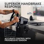 Logitech RS Shifter & Handbrake, 2-in-1 Mode Switch, Sequential Shifter, Handbrake, Height-Adjustable Handle, 20° Angle of Movement & Dual-Stage Spring Mechanism, Black | 941-000245 - Image 3